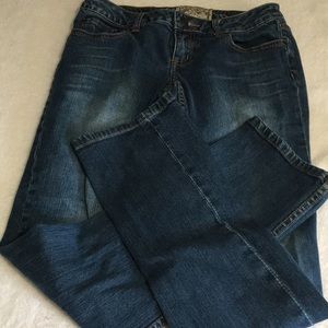 American Rag-Cie straight leg zip & button front jeans with pockets size 3R